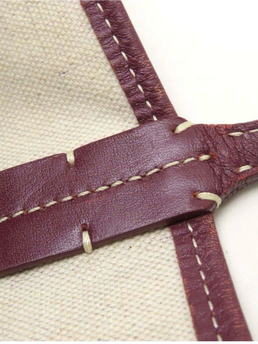 Goyard Saint Louis Tote Coated Canvas PM Dark Red With Wallet Insert - Picture 5 of 5